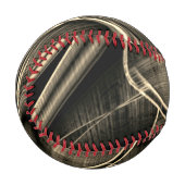 溝のある松の焦げのように非常にねじれている 野球ボール (正面左)