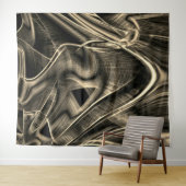 溝のある燃えた松のように多くの曲がった タペストリー (インサイチュ(横))