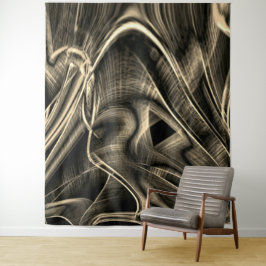 溝のある燃えた松のように多くの曲がった タペストリー