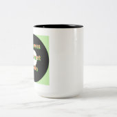 溝のインターネットのラジオのマグ ツートーンマグカップ (中央)