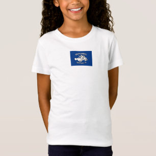 溝のゴールド・コーストの熱狂するな女の子は袖をショートさせます Tシャツ