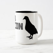 溝の《鳥》ハヤブサのマグ ツートーンマグカップ (正面右)