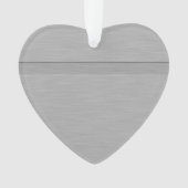 溝フェイク付きブラシ付きメタル オーナメント (正面)