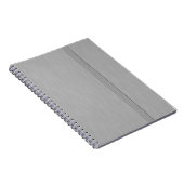 溝フェイク付きブラシ付きメタル ノートブック (右側)