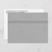 溝フェイク付きブラシ付きメタル ポストカード (正面/裏面)