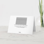 溝付きの偽のブラシ仕上げの金属 サンキューカード (裏面)