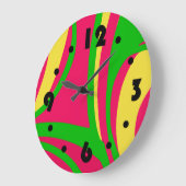 溝付きサイケデリック壁時計 ラージ壁時計 (傾斜)