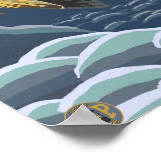 溝付きマス断面 ポスター (角)