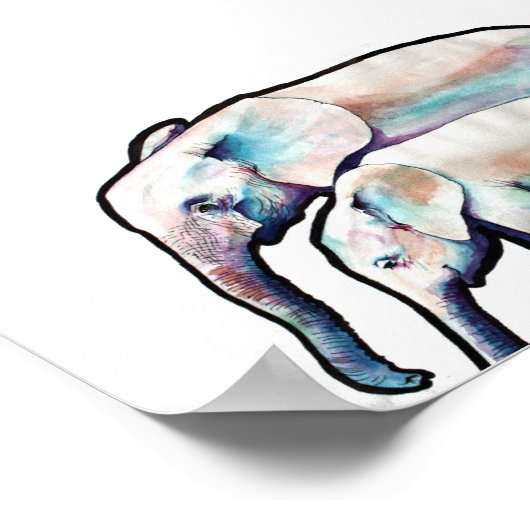 溝付き象 ポスター (角)