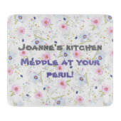 溝付パーソナライズされたき板 カッティングボード (正面)