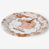 溝深いハロウィーンリトルブベビーシャワー ペーパープレート (アングル)