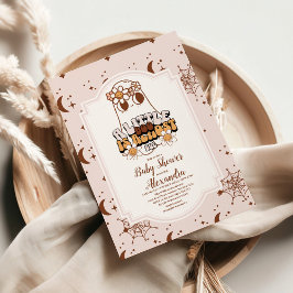 溝深いハロウィーンリトルブベビーシャワー 招待状