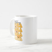 溝深いハロウィーン魔女ママ面白いハロウィーン コーヒーマグカップ (正面左)