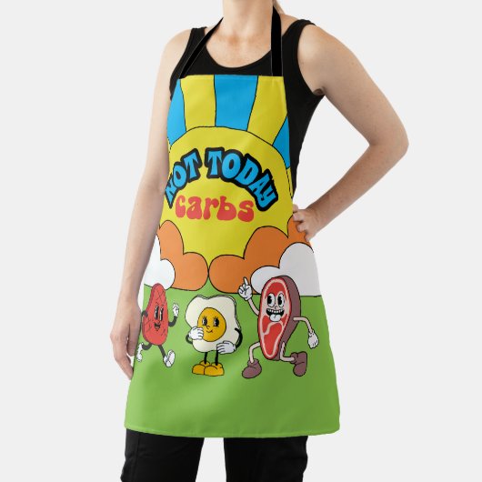 溝深いヒッピーのステーキエッグケトのカーニヴォーローカーブ エプロン (インサイチュ)