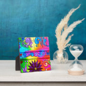 溝深いヒッピーの平和への愛 フォトプラーク (インサイチュ)