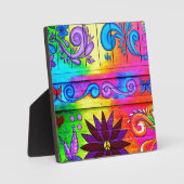 溝深いヒッピーの平和への愛 フォトプラーク (正面)