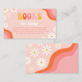 溝深いベビーシャワーブックベビーカード エンクロージャーカード (正面/裏面)