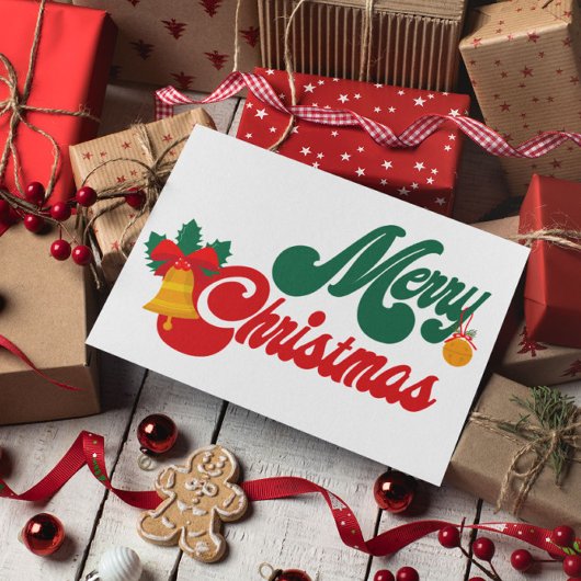 溝深いメリークリスマス ポストカード
