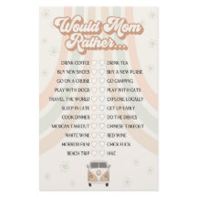 溝深いレトロな赤ちゃんシャワーは、むしろママにゲーム