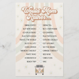 溝深いレトロな赤ちゃんシャワーは、むしろママにゲーム