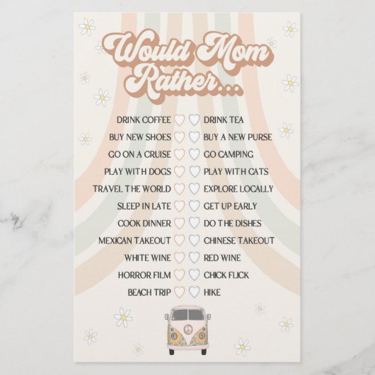 溝深いレトロな赤ちゃんシャワーは、むしろママにゲーム (正面)