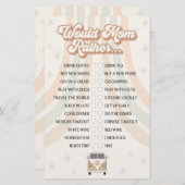 溝深いレトロな赤ちゃんシャワーは、むしろママにゲーム (正面/裏面)