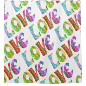 溝深い愛 シャワーカーテン (正面)