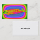 溝深い笑顔のクジラの名刺 名刺 (正面/裏面)