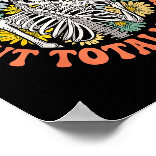 溝深い精神的に悪いが完全にハロウィーンSkを冷やす ポスター (角)