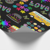 溝深い誕生日を取る ラッピングペーパー (角)