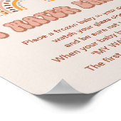 溝深い赤ちゃんシャワー私の水がゲームのサインを壊した ポスター (角)