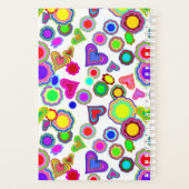 溝状のハートと花 プランナー手帳 (裏面)