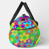 溝状のヴィンテージモダンフローラ花 ダッフルバッグ (右)