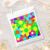 溝状のヴィンテージモダンフローラ花 フェイバーバッグ (クリップ留めされた状態)