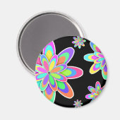 溝状の花 マグネット (正面/裏面)