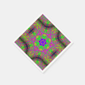 溝状の6点星 スタンダードカクテルナプキン (角)