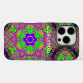 溝状の6点星 Case-Mate iPhoneケース (裏面 (横))