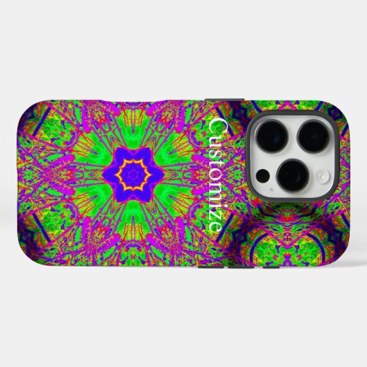 溝状の6点星 Case-Mate iPhoneケース (裏面 (横))