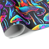 溝状キノコのパターン ラッピングペーパー (ロールコーナー)