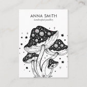 溝状キノコトリップ(幻覚体験)のようなレトロイヤリングディスプレイブシン 名刺 (正面)