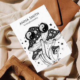 溝状キノコトリップ（幻覚体験）のようなレトロイヤリングディスプレイブシン 名刺