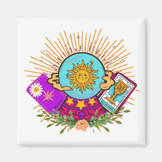 溝状クリスタルボール マグネット (正面)