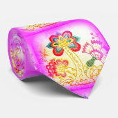 溝状サイケデリックのパーム ネクタイ (ロール)