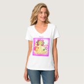 溝状サイケデリックのヒッピー Tシャツ (正面フル)