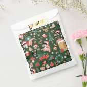 溝状ディスコのボールのクリスマス恐竜 フェイバーバッグ (封をした状態)