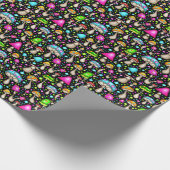 溝状ファンキーキノコ ラッピングペーパー (角)