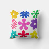 溝状レトロ花 クッション (裏面)