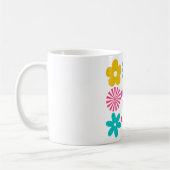 溝状レトロ花 コーヒーマグカップ (左)