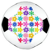 溝状レトロ花 サッカーボール (回転)