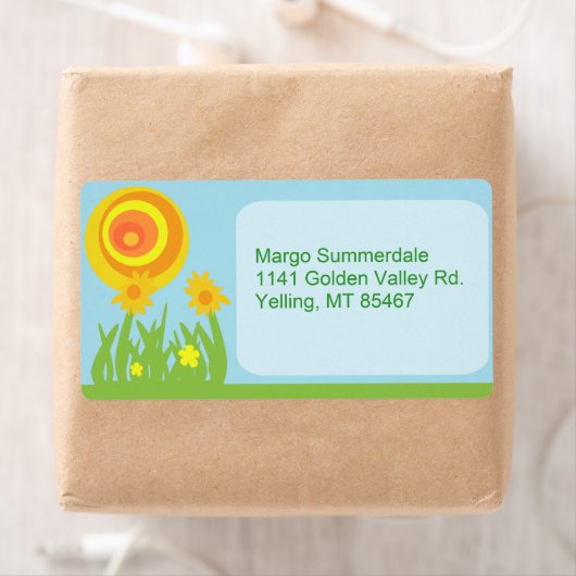 溝色の花 ラベル (インサイチュ)